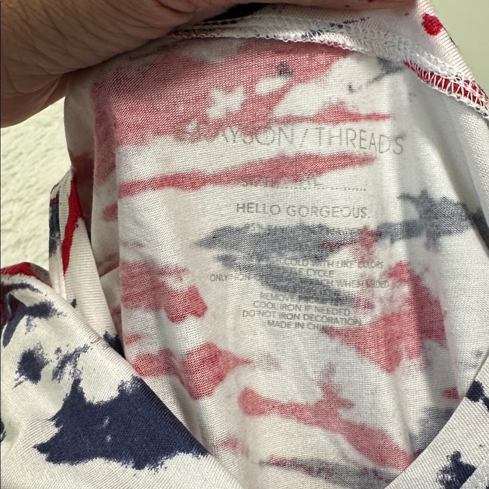 Grayson Threads USA Tank Tops in Red, Navy & White - Picture 2 of 3
